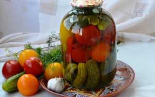 Ассорти из огурцов и помидоров на зиму, самые вкусные рецепты на 1, 2 и 3 литра