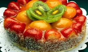 Торт из сметаны с желатином и фруктами: пошаговый рецепт десерта