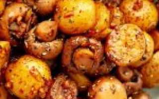 Шампиньоны и картофель – вкусная классика жанра