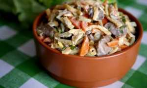 Салат с печенью и корейской морковью: рецепты