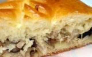 Обалденный открытый пирог Киш-лорен с курицей и грибами