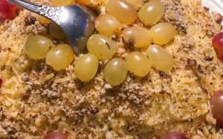 Салат Черепашка с курицей и грецкими орехами – 7 рецептов